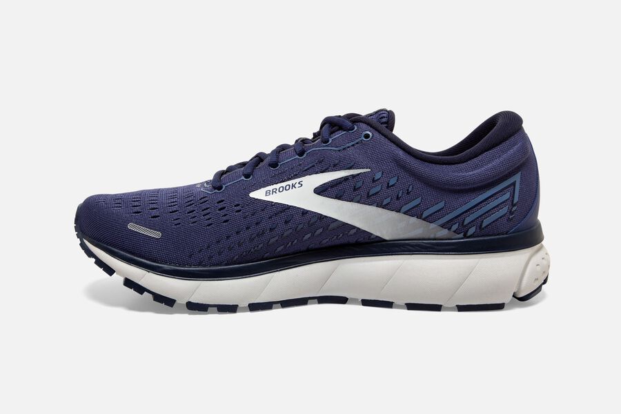 Brooks Israel Ghost 13 Road Running Shoes Mens - Navy/Silver - GKL-164873